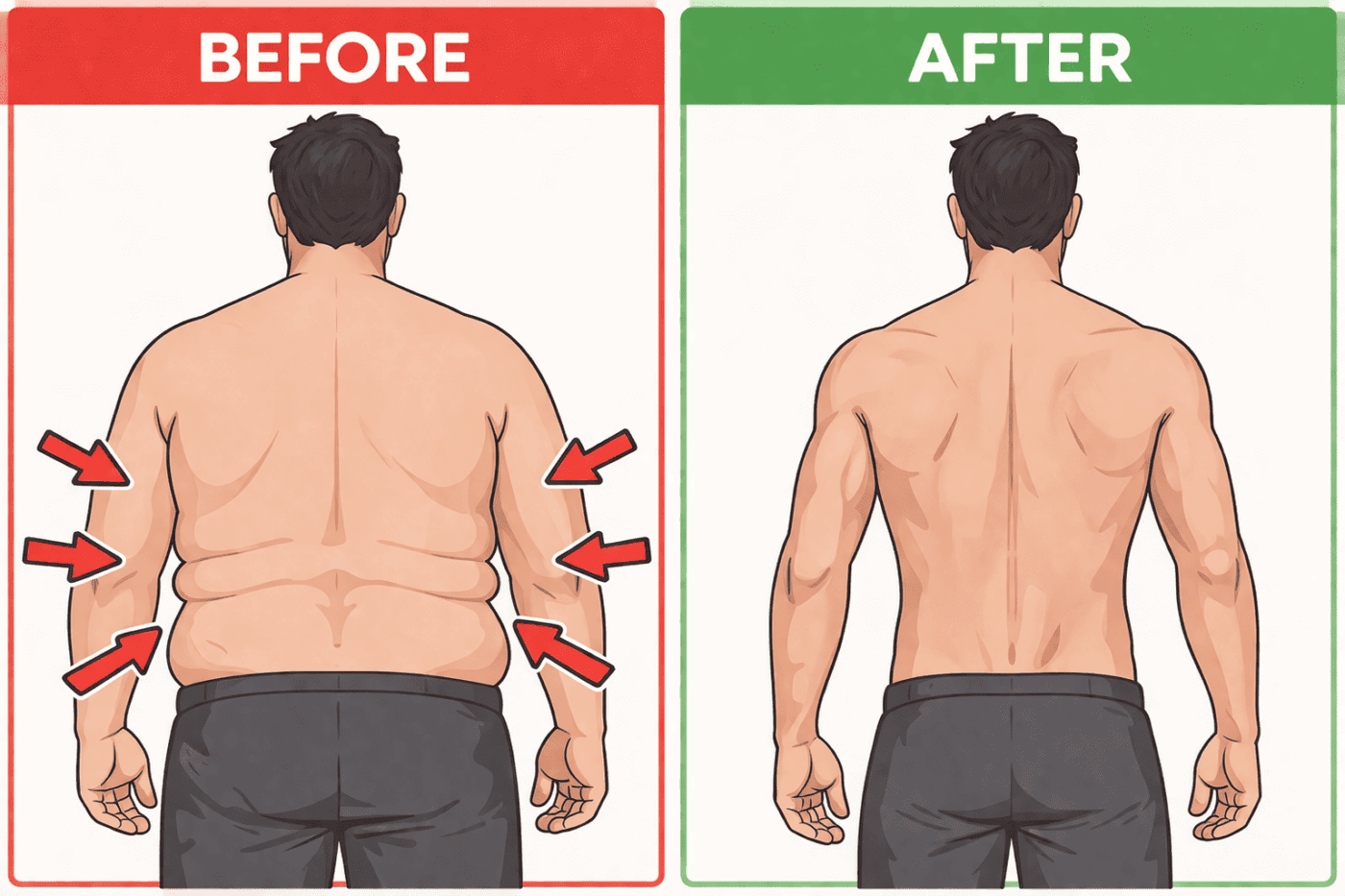 How to lose back fat