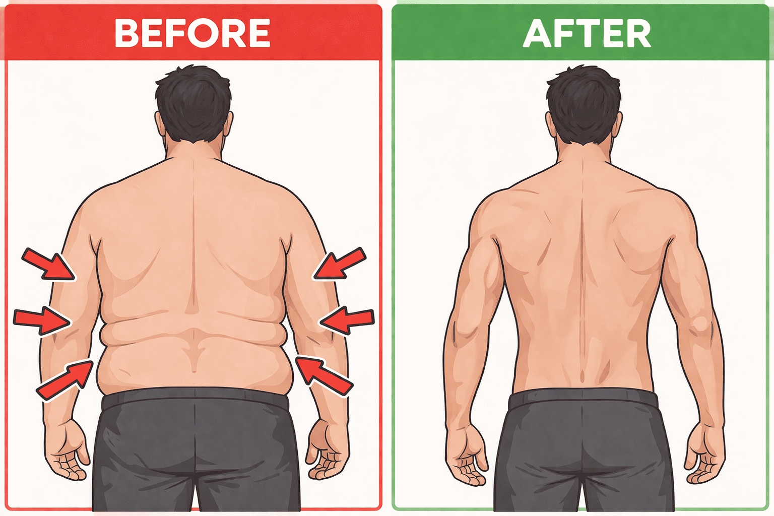 How to lose back fat